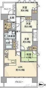 ウエリス茨木(4LDK/2階)の間取り写真