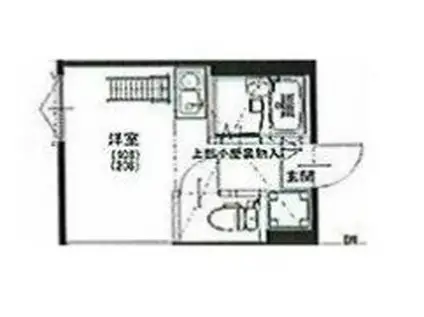 プライムテラス淵野辺(ワンルーム/2階)の間取り写真