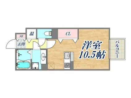 HITOMI DORMITORY(ワンルーム/1階)の間取り写真