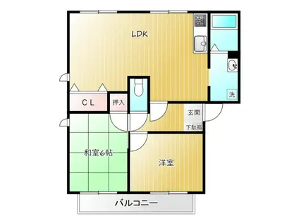 フレグランス南落合III(3DK/2階)の間取り写真