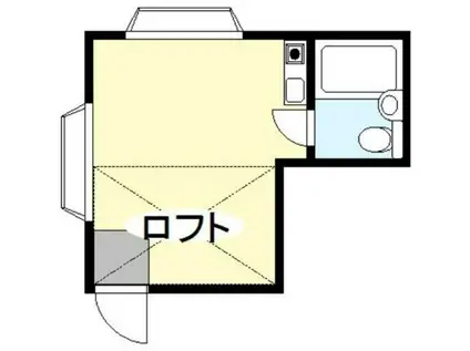 エコー若宮(ワンルーム/1階)の間取り写真