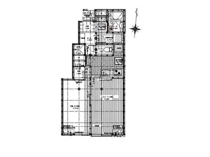 リーブルファイン緑区中野田(1LDK/1階)の間取り写真