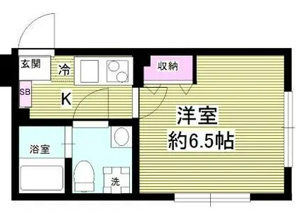 コートヤード西永福(1K/1階)の間取り写真