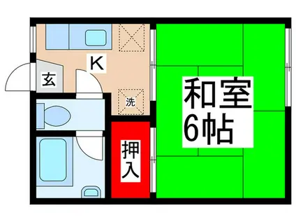 コーポ三郷(1K/2階)の間取り写真