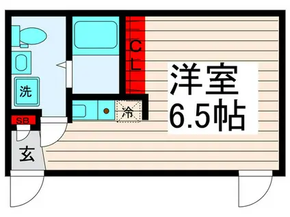 プレシャス西新井(ワンルーム/1階)の間取り写真