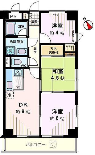 MAC志木コート(3DK/3階)の間取り写真