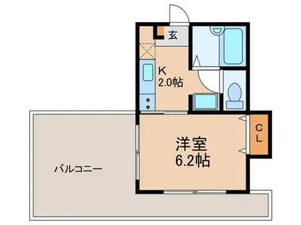 サンドリームIII(1K/5階)の間取り写真