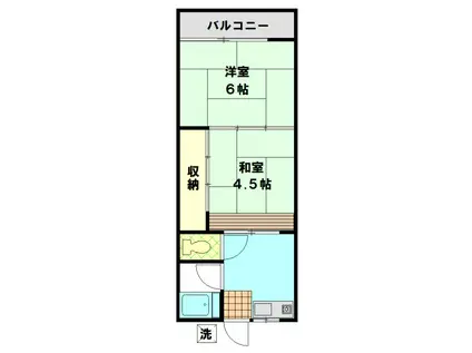 塚田コーポ(2K/2階)の間取り写真