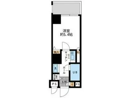 ダイヤモンドタワー鶴見(1K/9階)の間取り写真