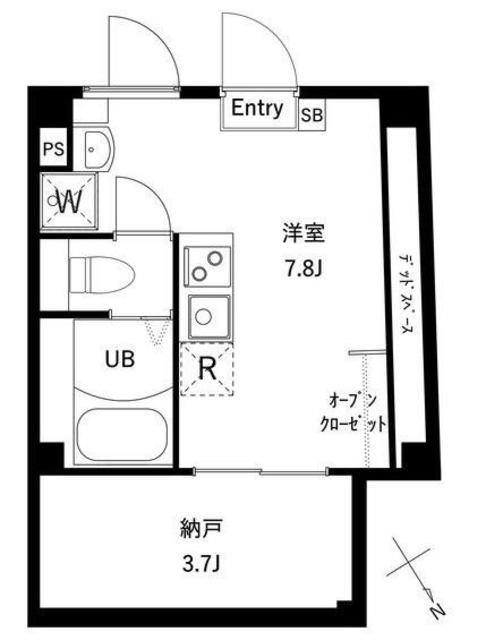 アムレア荻窪(1LDK/5階)の間取り写真