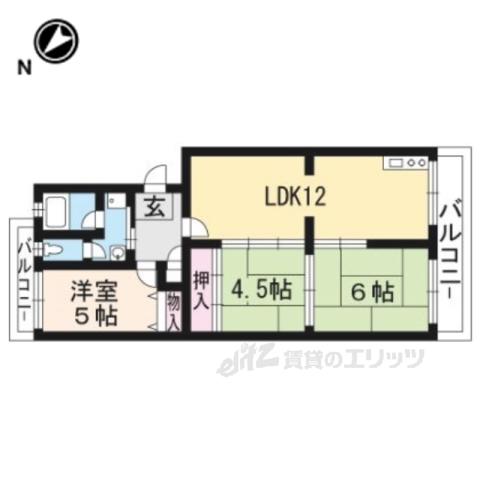 KORIN(3LDK/2階)の間取り写真