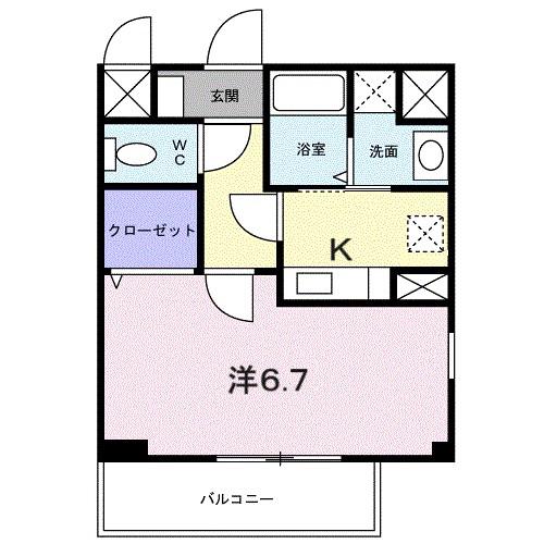 レスポワール(1K/3階)の間取り写真
