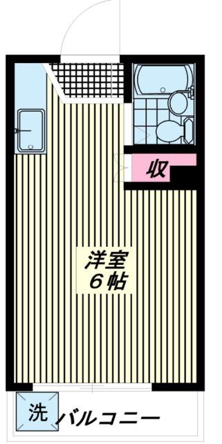 豊川ビル再募(ワンルーム/2階)の間取り写真
