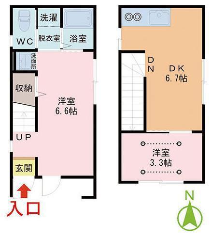 ECLATIV(2DK/1階)の間取り写真