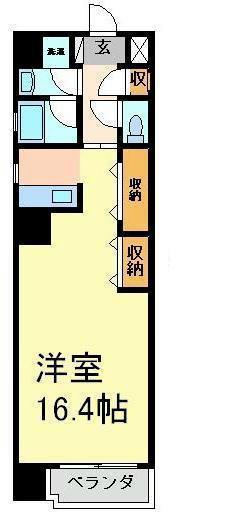 エピュレ(ワンルーム/3階)の間取り写真