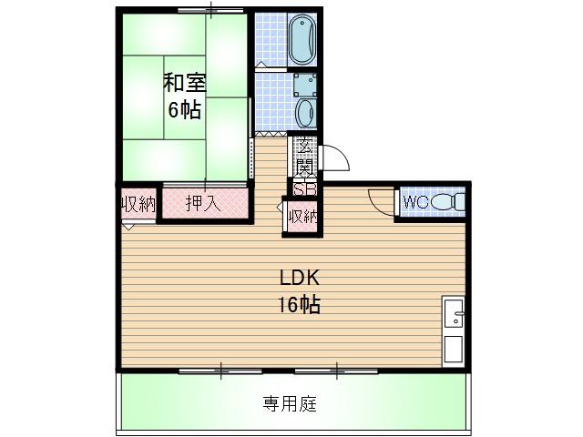 DOFAMILY(1LDK/2階)の間取り写真