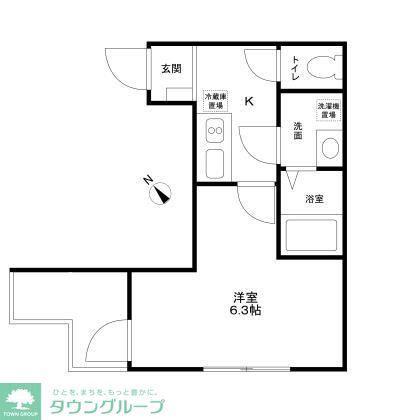 AXISEL SEISHIN(ワンルーム/1階)の間取り写真