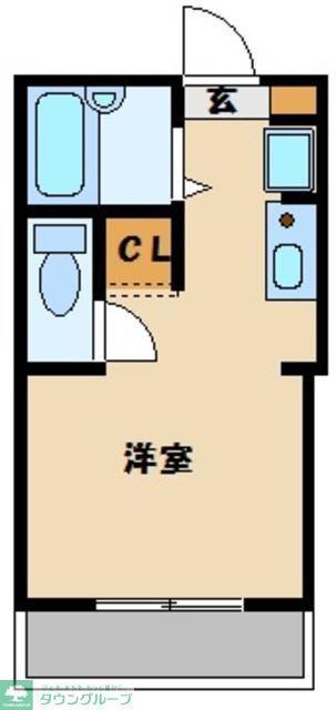 ヴィラージュ大宮(ワンルーム/2階)の間取り写真