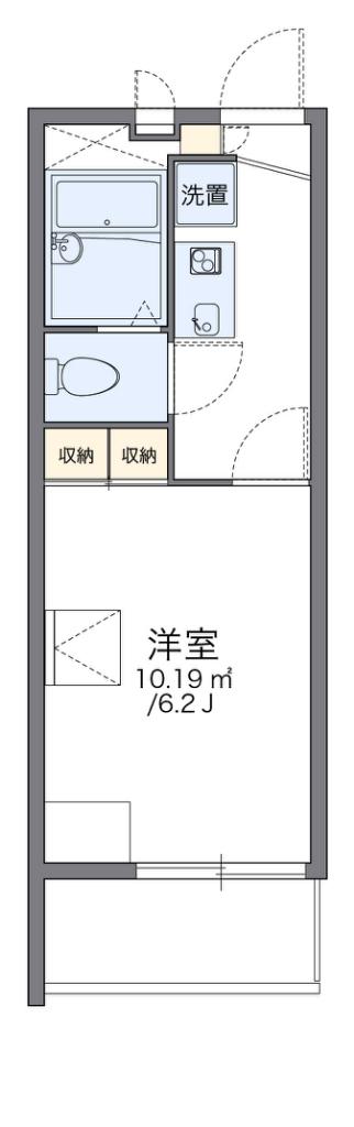 レオパレスフリーダム(1K/3階)の間取り写真