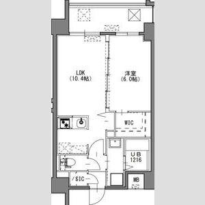 S-RESIDENCE中呉服(1LDK/4階)の間取り写真