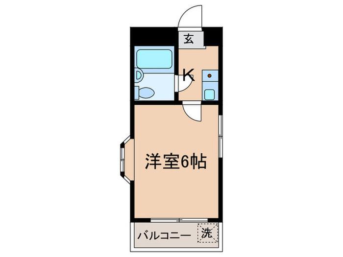 フォレスト・アバンセ(1K/1階)の間取り写真