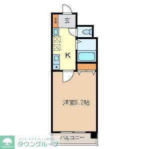 ドリームI(1K/2階)の間取り写真
