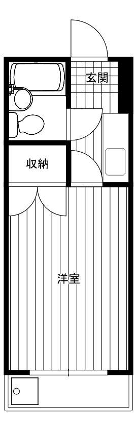 メゾン河辺(1K/3階)の間取り写真