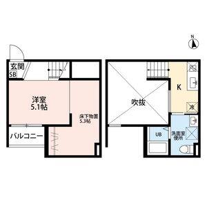 マクト鳥羽見(ワンルーム/2階)の間取り写真