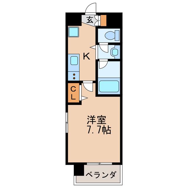 アルフィーレ新栄(1K/3階)の間取り写真