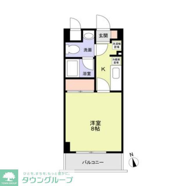 ヴィヴァーチェ日吉(1K/3階)の間取り写真