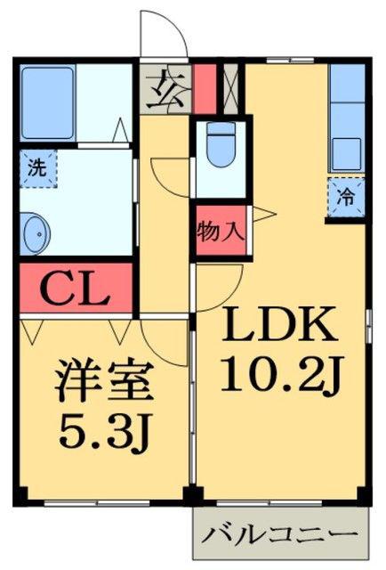ネオグレース(1LDK/1階)の間取り写真