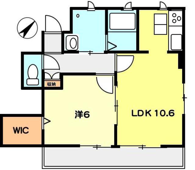 T-NET パルサエラ(1LDK/1階)の間取り写真