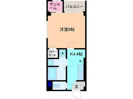 CASA FRENTE MARUNOUCHI(1K/2階)の間取り写真