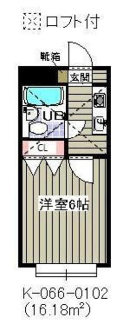 プルミエ参番館(1K/1階)の間取り写真