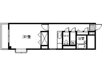 エトワール小松原(1K/3階)の間取り写真