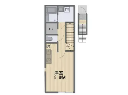 IRBIS津島福居(ワンルーム/2階)の間取り写真