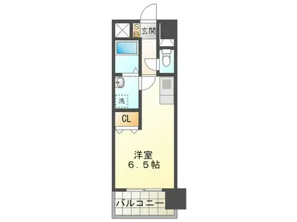 GREEN HILLS(ワンルーム/5階)の間取り写真