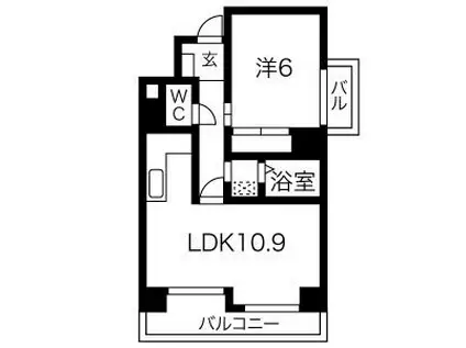 ナビシティ丸の内(1LDK/5階)の間取り写真