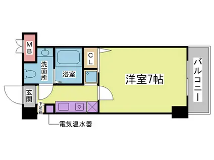 レジデンス・サクセスヒル(1K/5階)の間取り写真