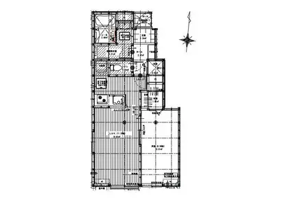 リーブルファイン緑区中野田(1LDK/1階)の間取り写真