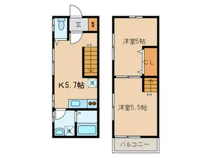 アドバンス大阪城東ブロード(1K/6階)の間取り写真