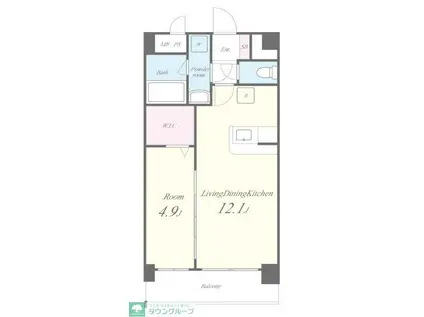 ルーセントピュアⅡ(1LDK/3階)の間取り写真