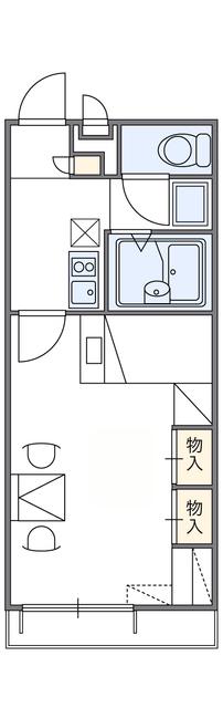 レオパレス東原(1K/2階)の間取り写真