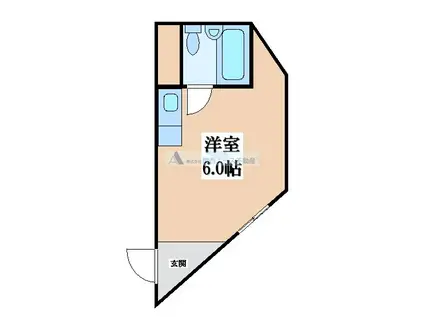 小阪本町ロイヤルハイツ(ワンルーム/4階)の間取り写真