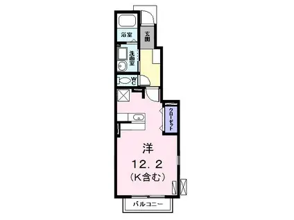金船 ハウス(ワンルーム/1階)の間取り写真