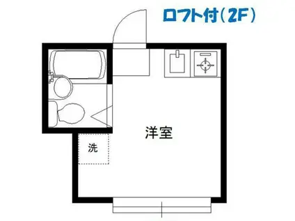 ライフピアモナーク(ワンルーム/2階)の間取り写真