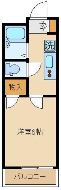 レオパレスTY ベルツリー(1K/1階)の間取り写真