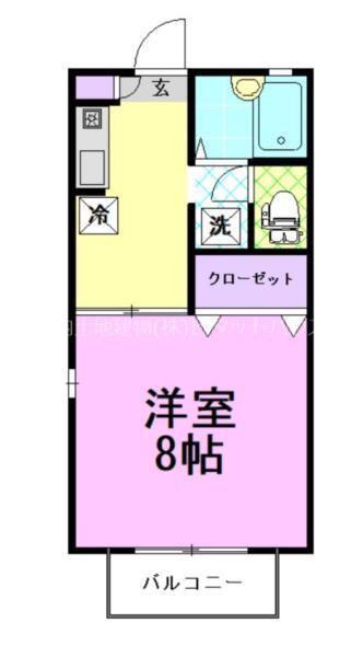 フレグランスK(1K/1階)の間取り写真