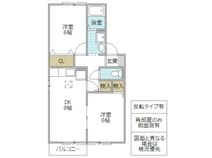 マイハウス(2DK/1階)の間取り写真