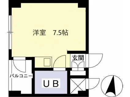 ハイムIT(ワンルーム/1階)の間取り写真